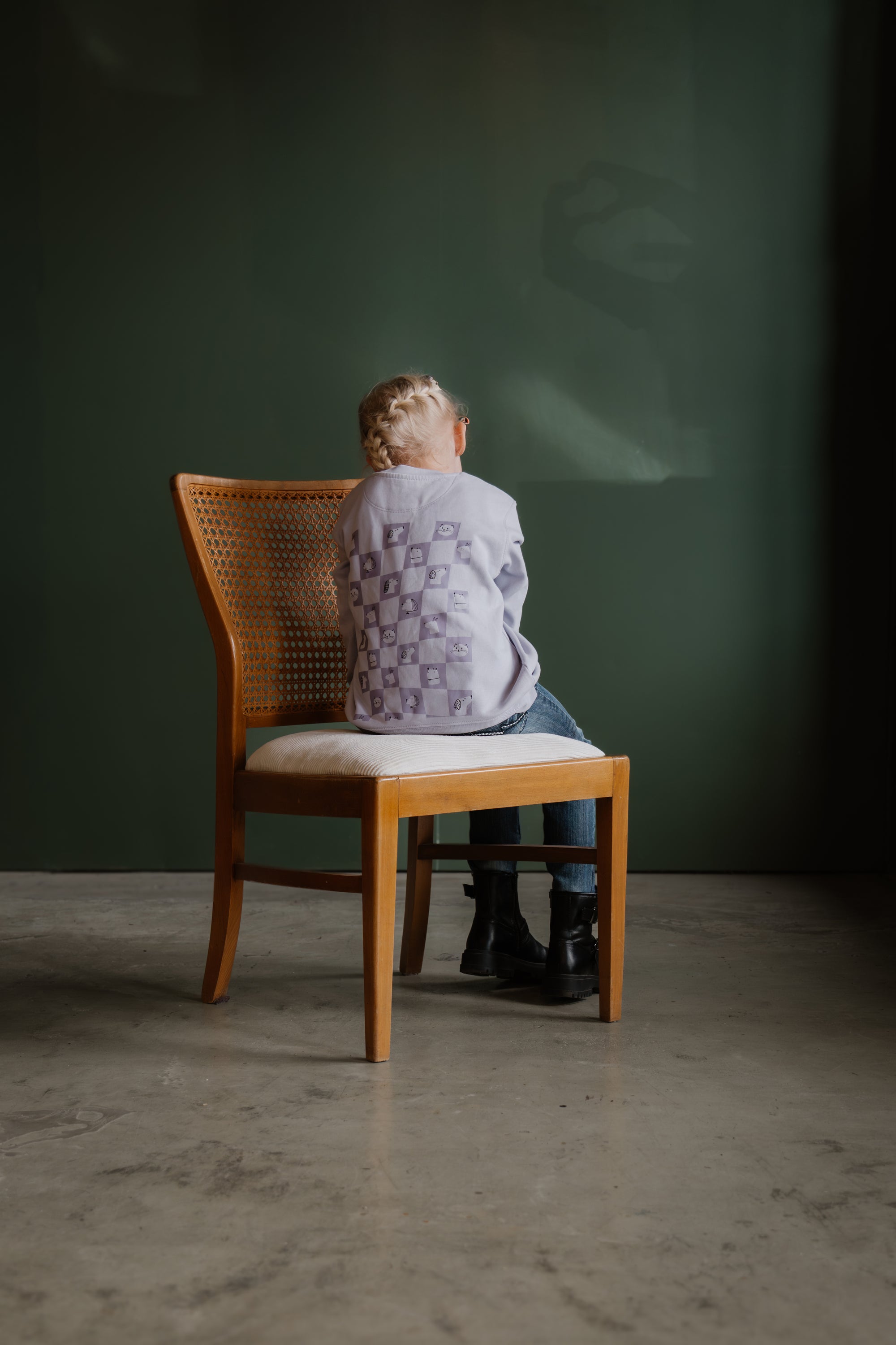 Kinder Sweatshirt in Lavendel „Jeder zählt“