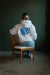 Hoodie in Grau „Adopt don’t shop“