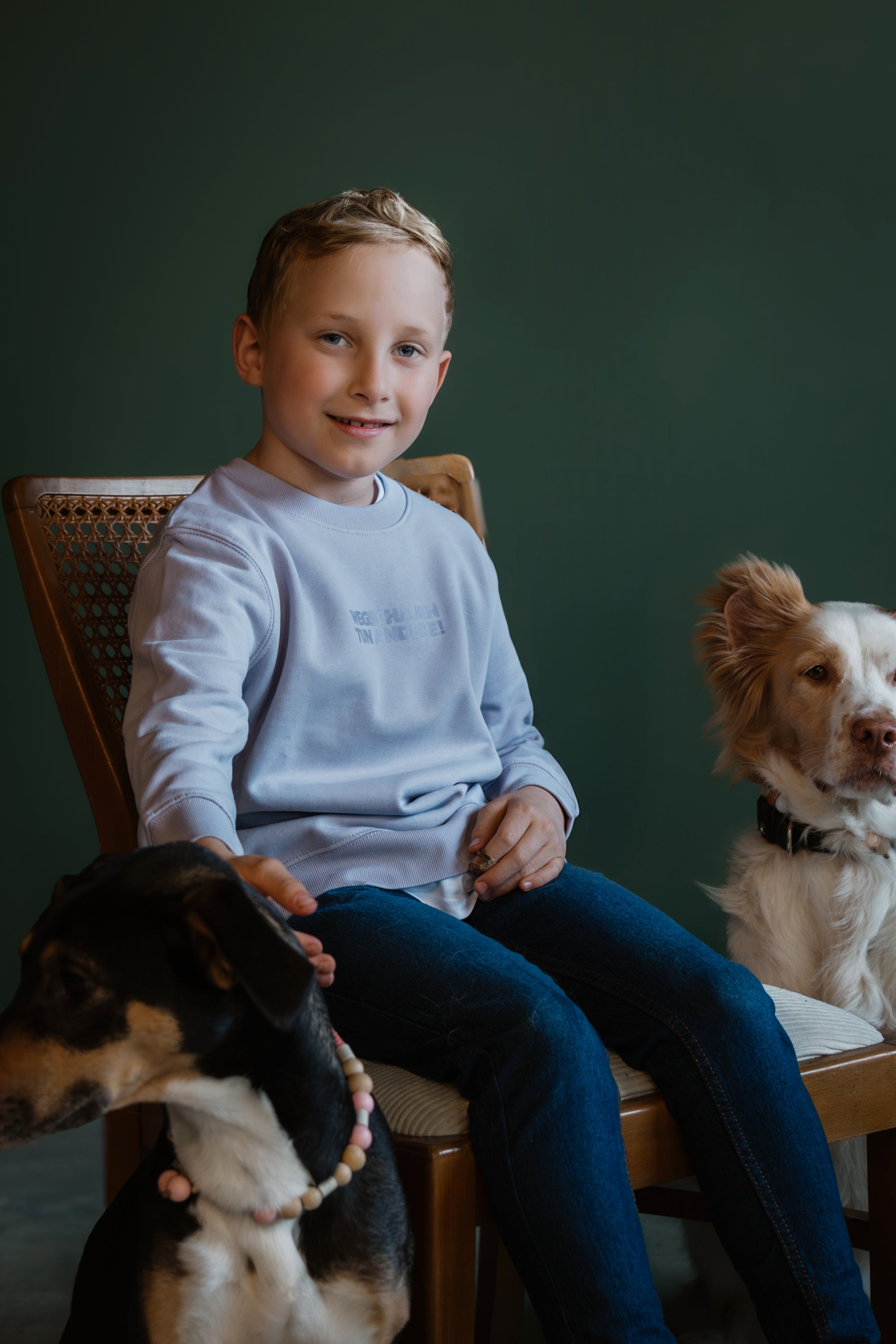 Kinder Sweatshirt in Lavendel „Jeder zählt“